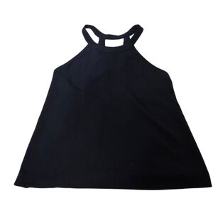 ♥️Forever 21 Strappy Back Black Flowy Tank Top Size S